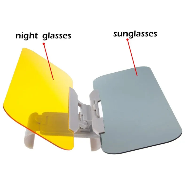 2 in 1 Car Anti-Sun glass for day & night driving