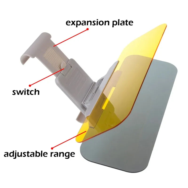 2 in 1 Car Anti-Sun glass for day & night driving